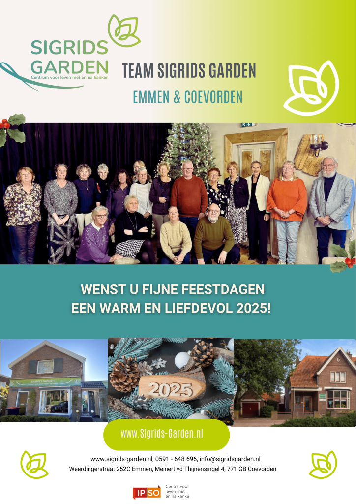 Team Sigrids Garden wenst u fijne feestdagen