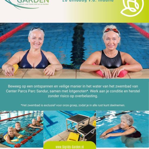 Aquafit-Zwemmen bij Parc Sandur Emmen (elke 2e Dinsdag van de maand)